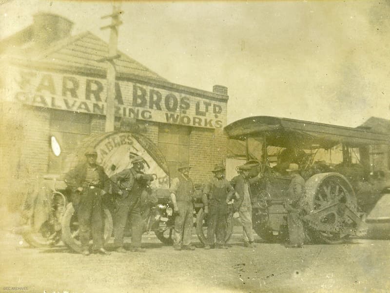 Cable Laying - Main South Road, c1920