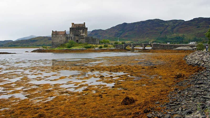 Eilean Donnan Castle on the banks of Loch Duich