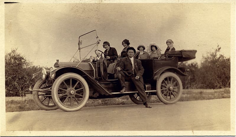 Antique, cadillac, california
