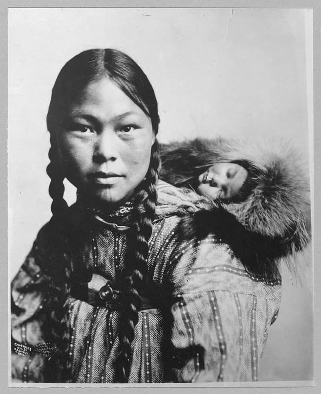No Known Restrictions: 'Eskimo mother with Child' (LOC)