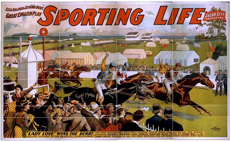 No Known Restrictions: 'Sporting Life' Poster, 1898 (LOC)