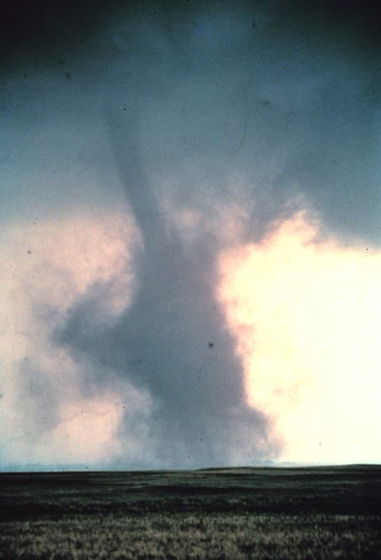 Tornado with Dust Cloud, Cordell, Oklahoma, 1981 (NOAA)