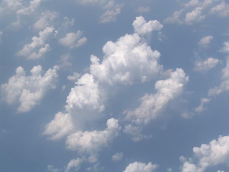 Aerial view of cumulus clouds 3
