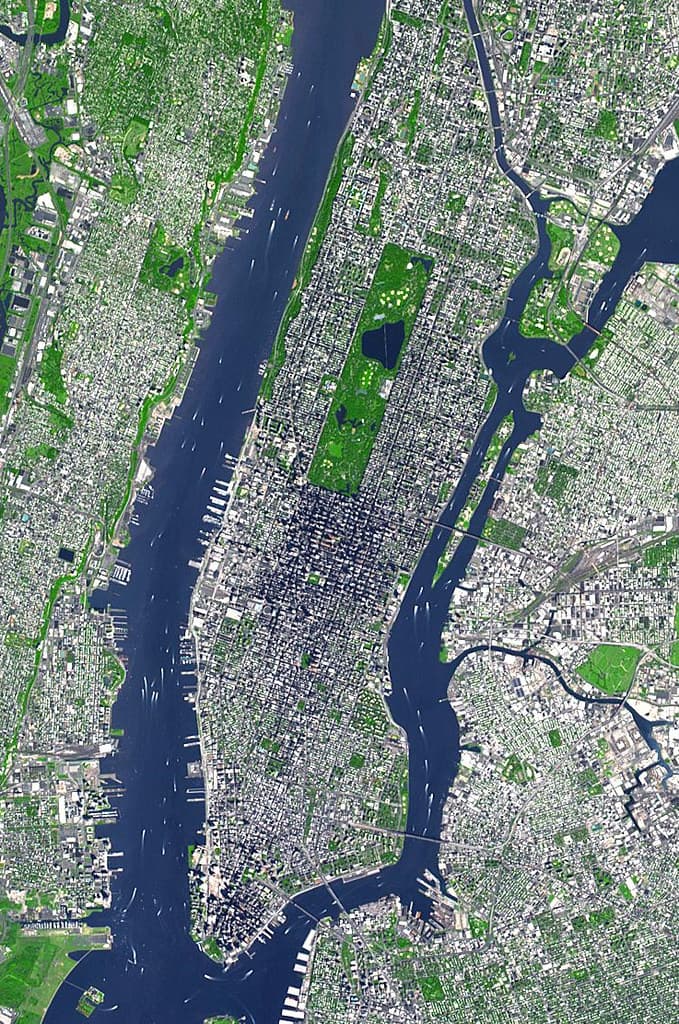 Enlarged Satellite Image of New York City (ASTER/NASA)