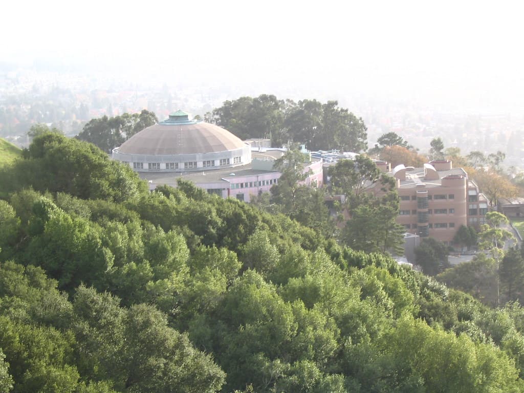 Lawrence Berkeley National Laboratory from Scenic Hill on foggy day