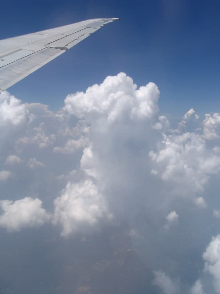 Aerial view of cumulus clouds 7
