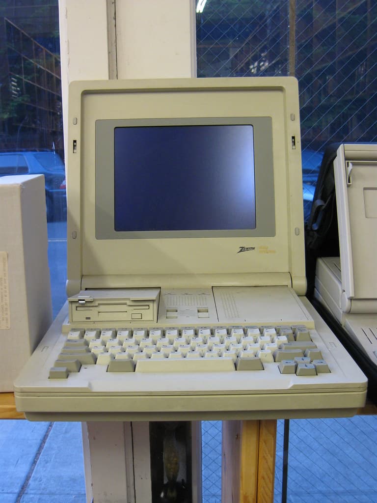 Zenith laptop at Osborne computer at Powell's Technical Bookstore