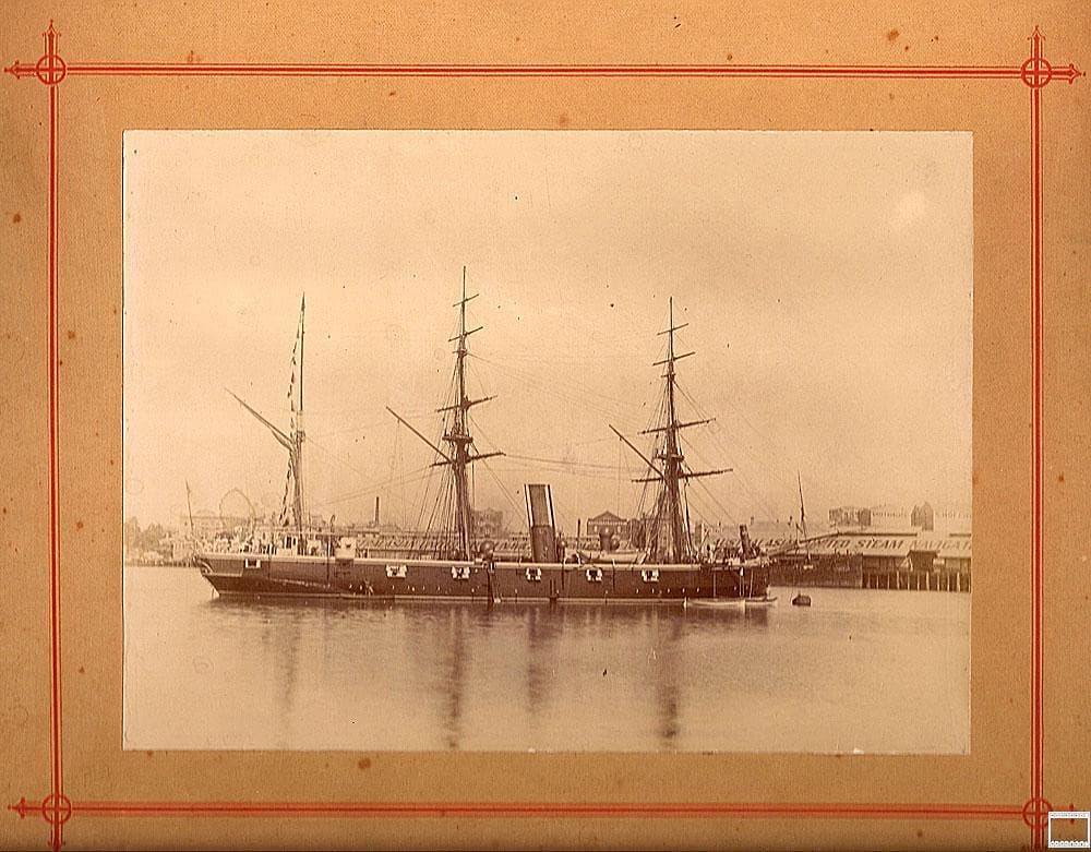 HMS Royalist, Brisbane Harbour. Dated 1894