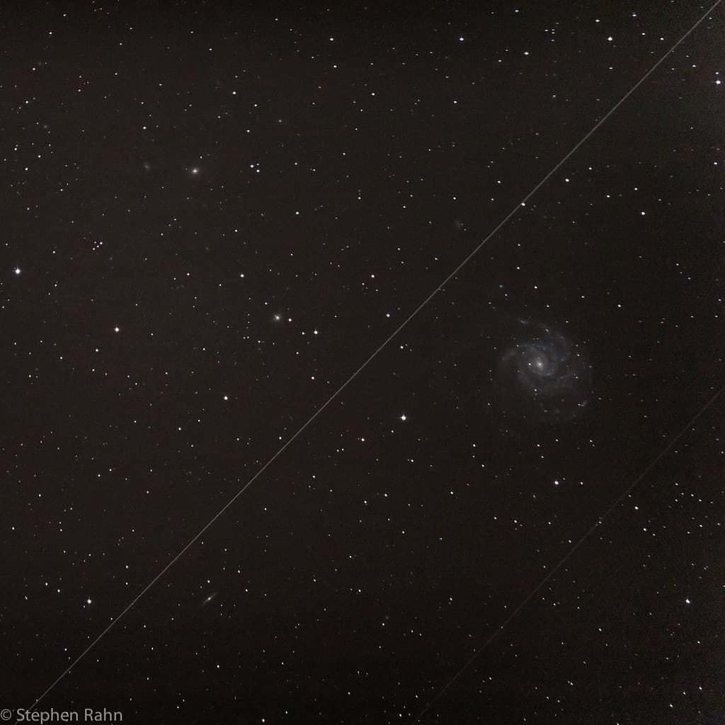 The Pinwheel Galaxy and Two Satellites