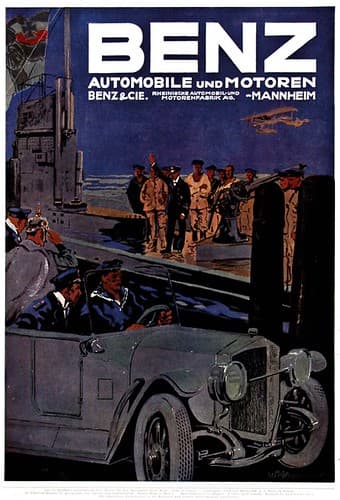 Benz automobiles & engines (C.1920)