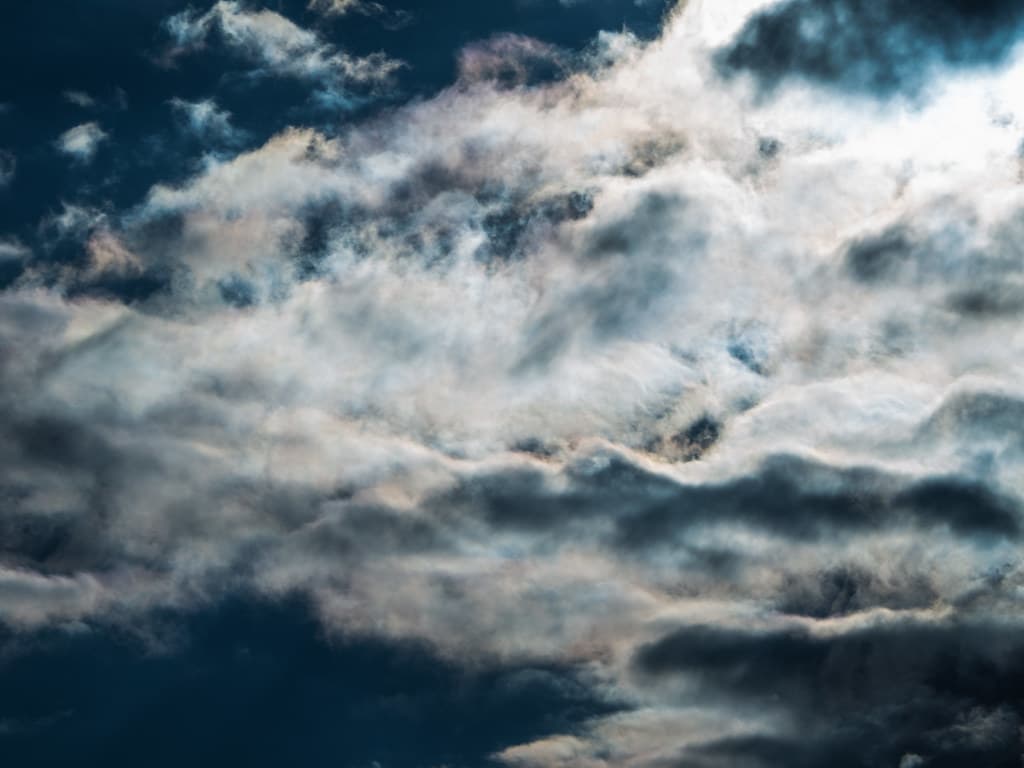 Fluffy clouds at rainbow lake-em10-20150623-P6230075