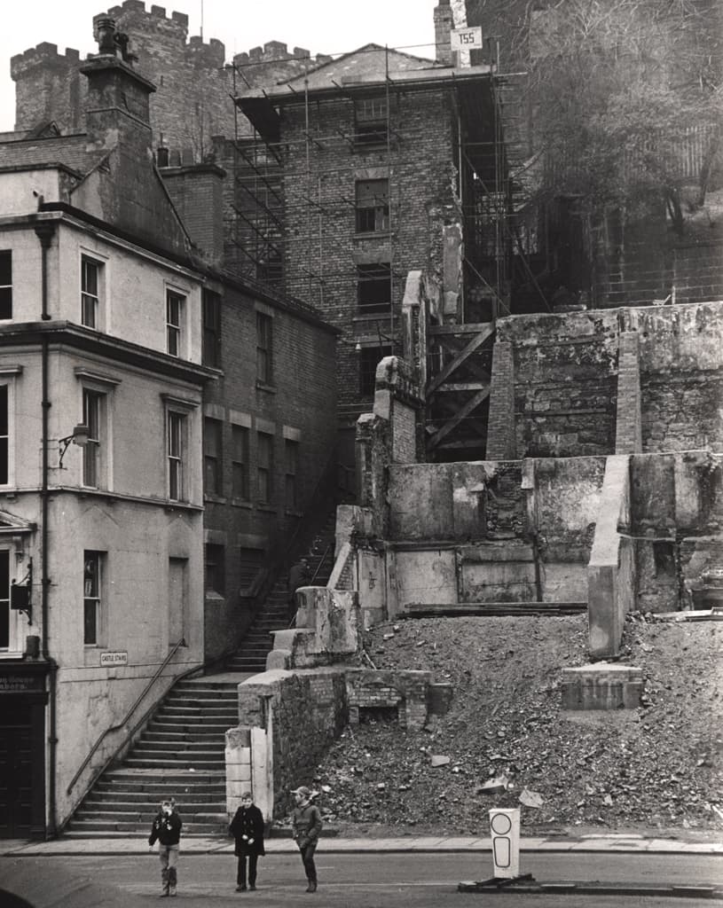 018361:Castle Stairs Newcasle upon Tyne Signey J. 1968