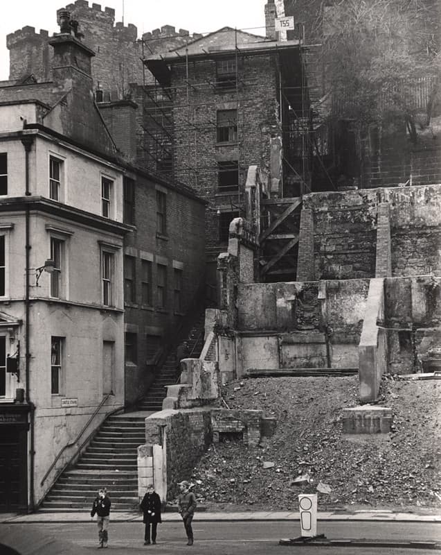018361:Castle Stairs Newcasle upon Tyne Signey J. 1968