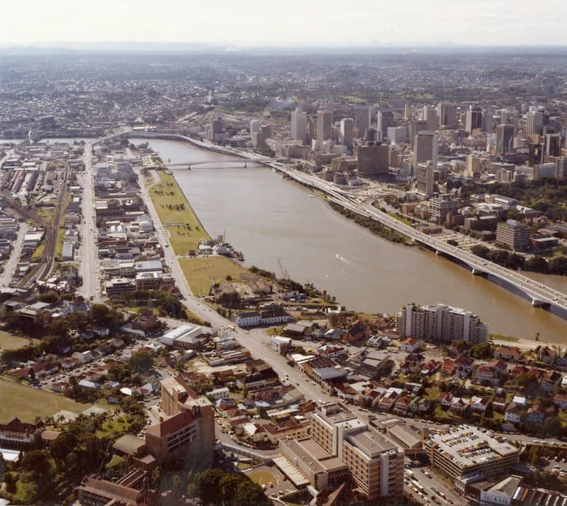 The Brisbane River in 1983