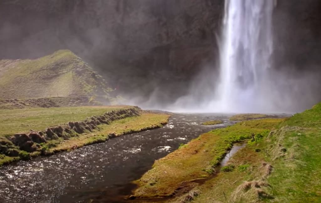 Iceland waterfall
