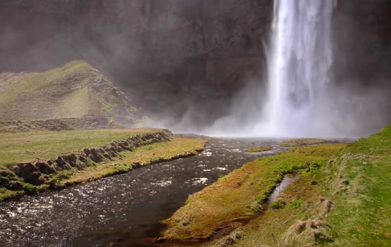 Iceland waterfall