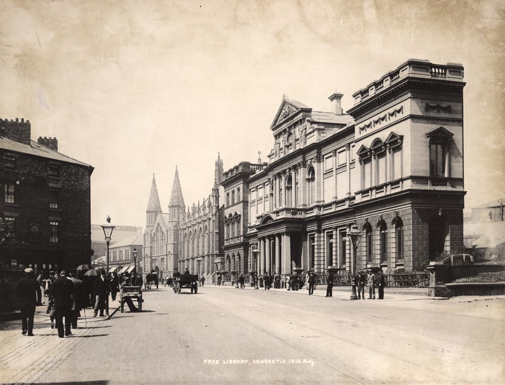 022862:Central Library New Bridge Street Newcastle upon Tyne pre 1897