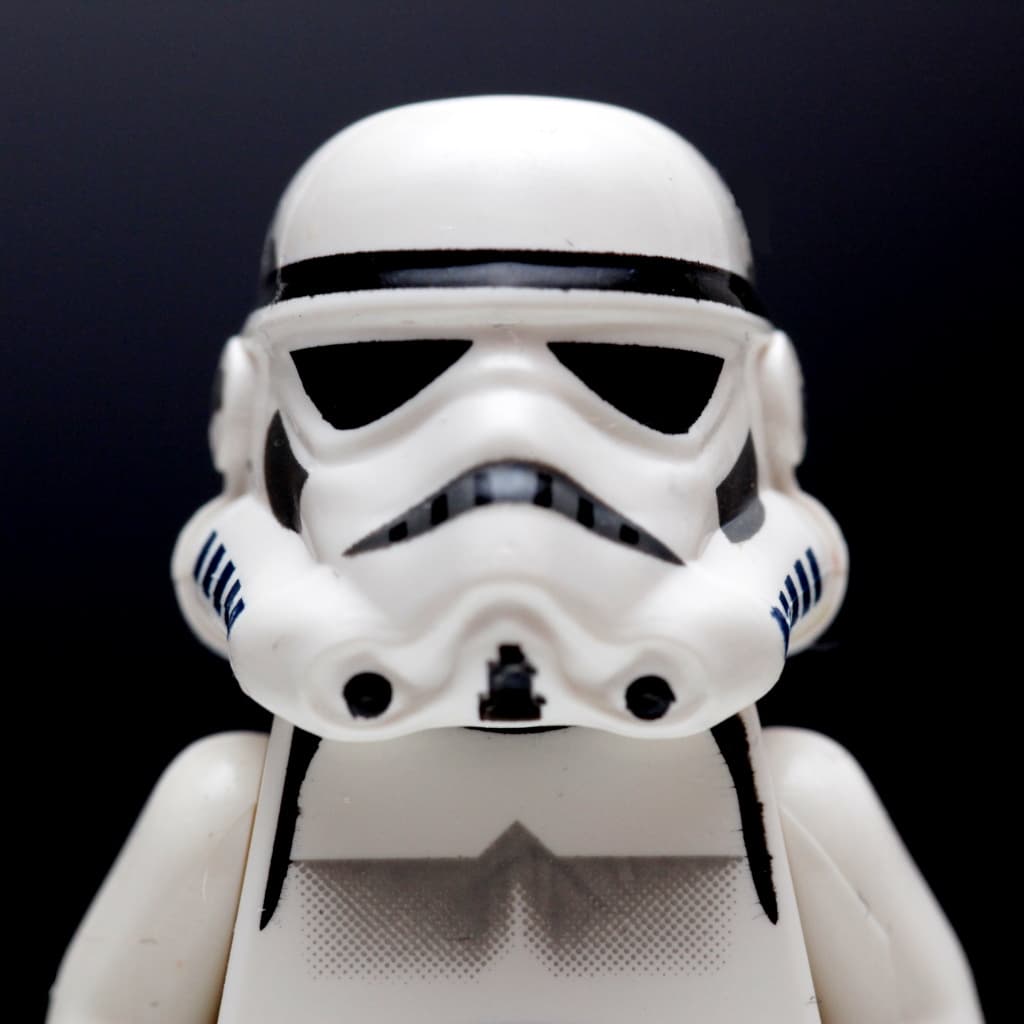 Portrait of a Lego Stormtrooper