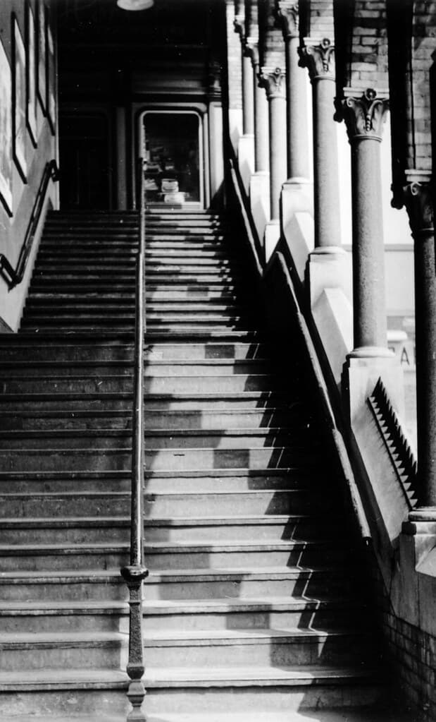 Broad Street Station - the Lombardic staircase in 1967