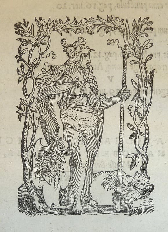 Woodcut printer's device of Robert Winter of Basel, Switzerland