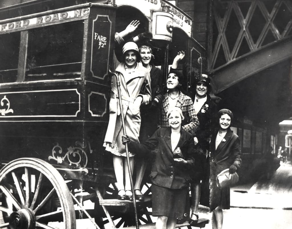 021238:Horse Bus, High Level Bridge, Newcastle upon Tyne, 1931