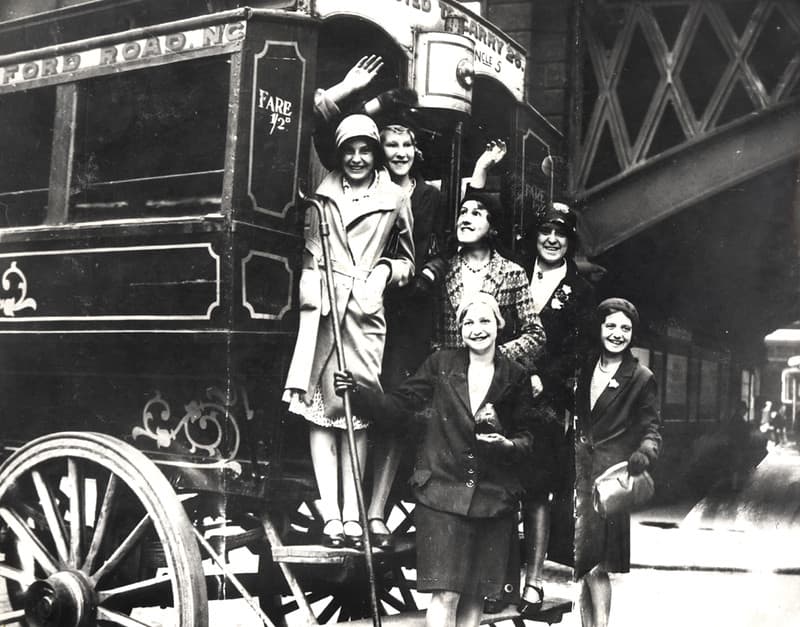 021238:Horse Bus, High Level Bridge, Newcastle upon Tyne, 1931