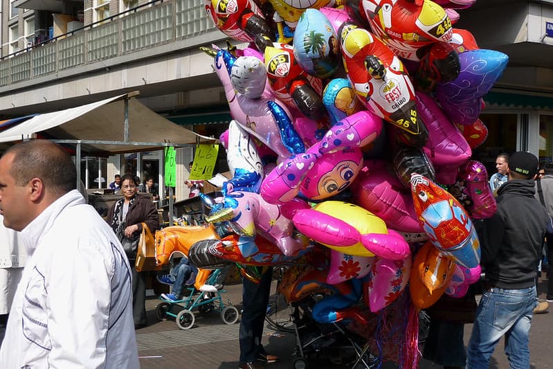 Amsterdam, balloons, city