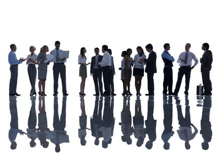 Silhouette of Business People Meeting