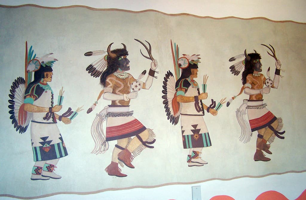 Kabotie Buffalo Dance Mural Painted Desert Inn NHL