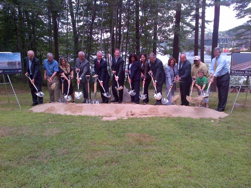 Whittier Bridge Groundbreaking, August 8, 2013