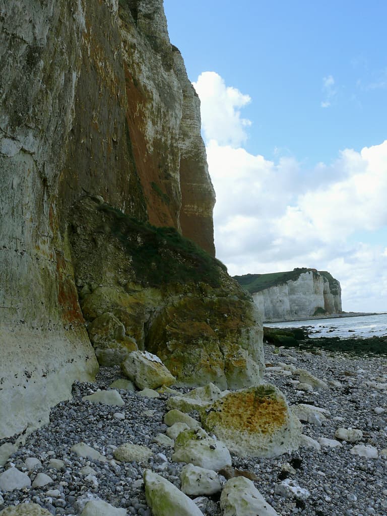 Beach, blue, cliff