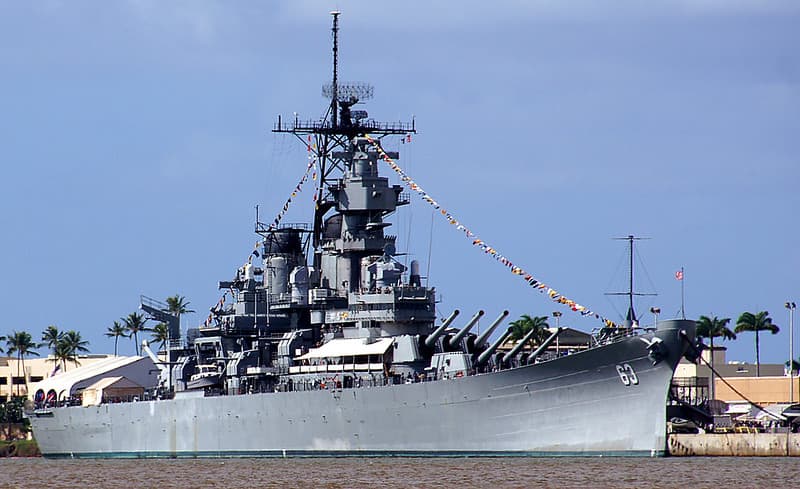 USS Missouri. Pearl Harbour.