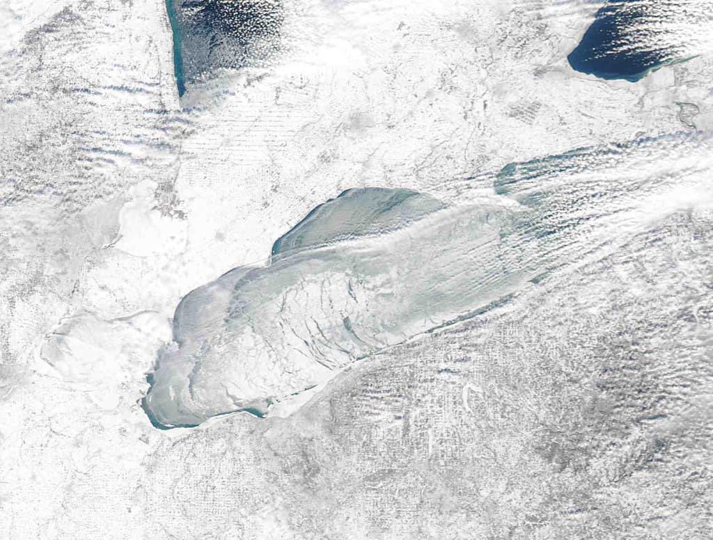 MODIS satellite image - Lake Erie