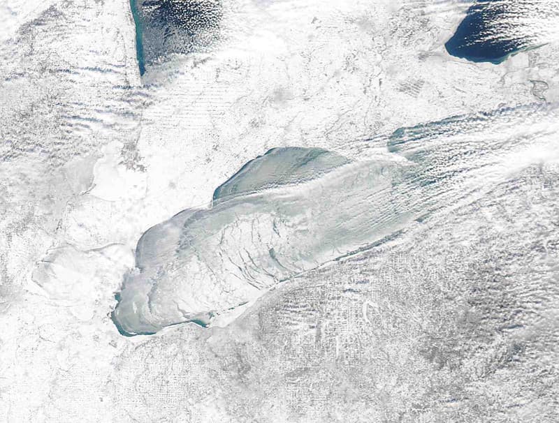 MODIS satellite image - Lake Erie