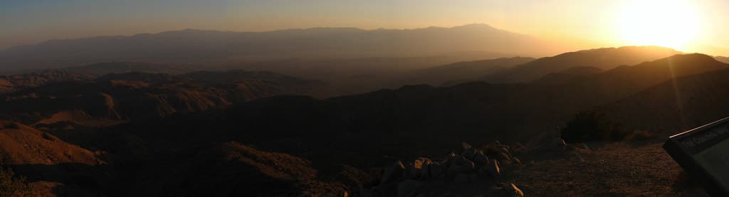 Air Pollution Sunset at Keys View
