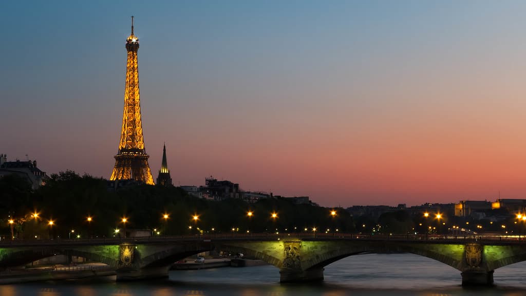 Eiffel Tower Sunset