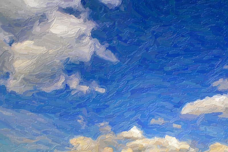 Abstract, impasto, landscape