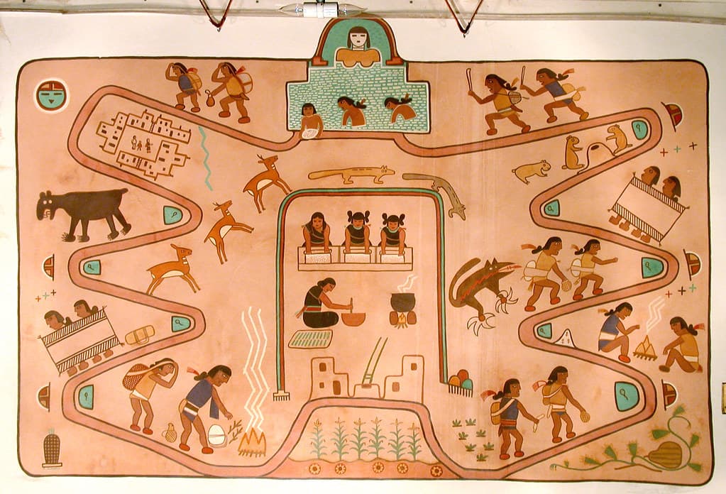 Kabotie Mural Salt Lake Painted Desert Inn NHL