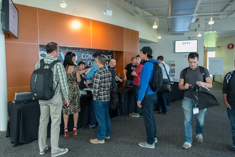 Registration desk at SVVR