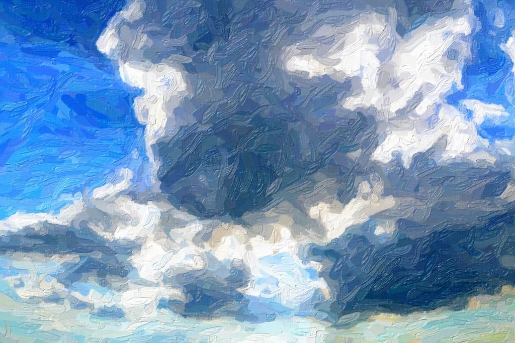 Abstract, impasto, landscape