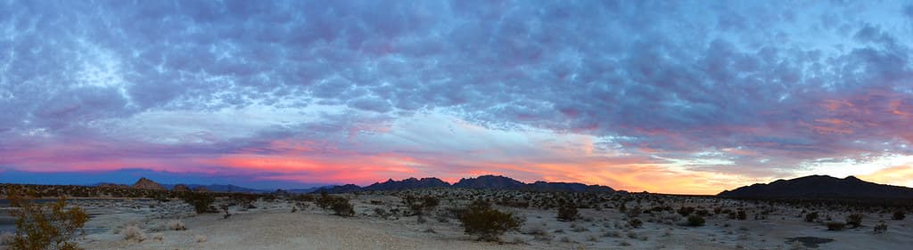 Sunset in the Coxcomb Mountains