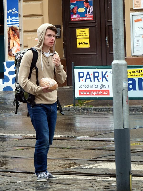 Young Man with Bread
