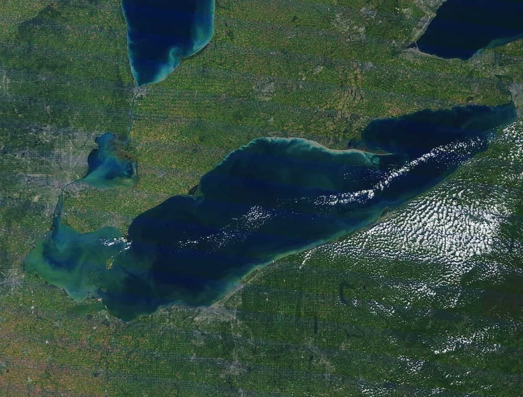 Lake Erie HABs MODIS Satellite Sep 20145