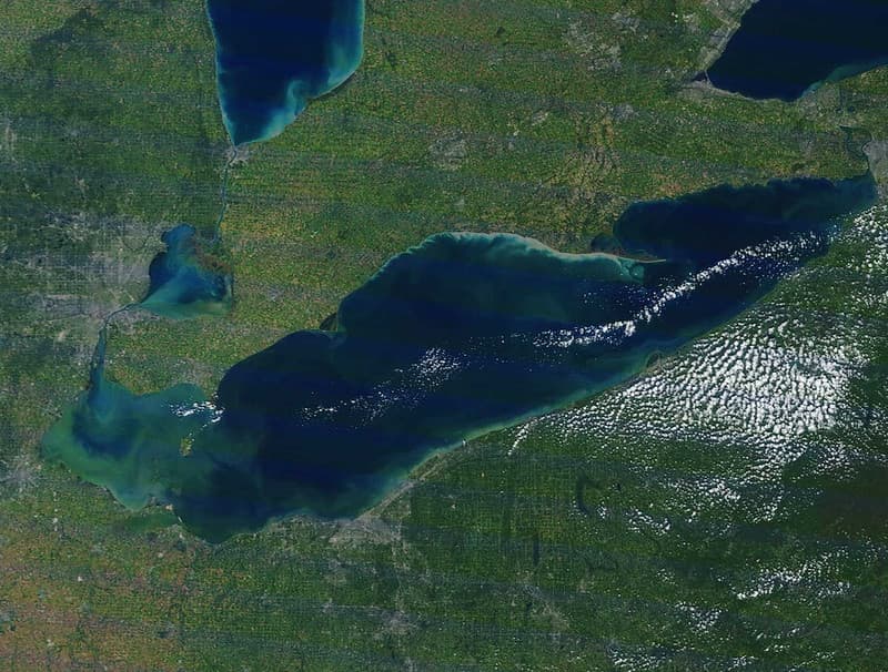 Lake Erie HABs MODIS Satellite Sep 20145