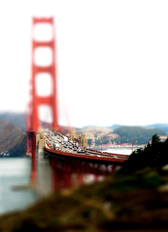 Golden Gate Bridge Tilt Shift