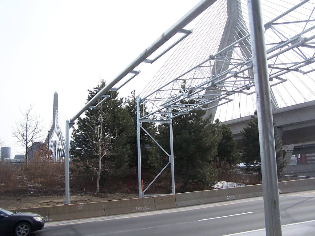 Tobin Bridge All Electronic Tolling Gantry, March 7, 2014