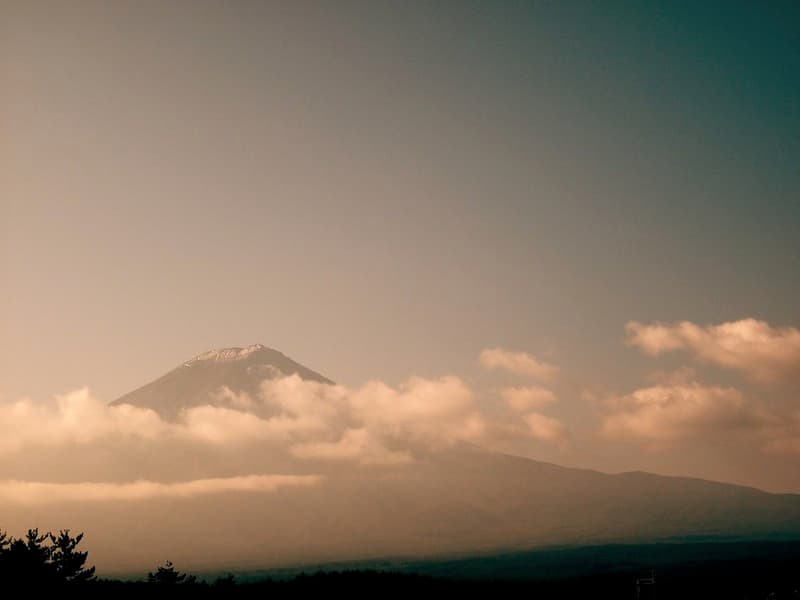 View of Mt Fuji from Hotel Balcony