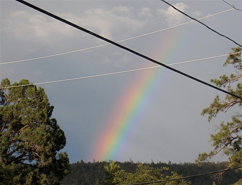 Rainbow Through the Wires