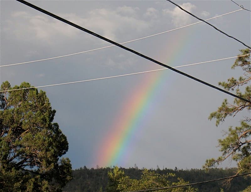 Rainbow Through the Wires