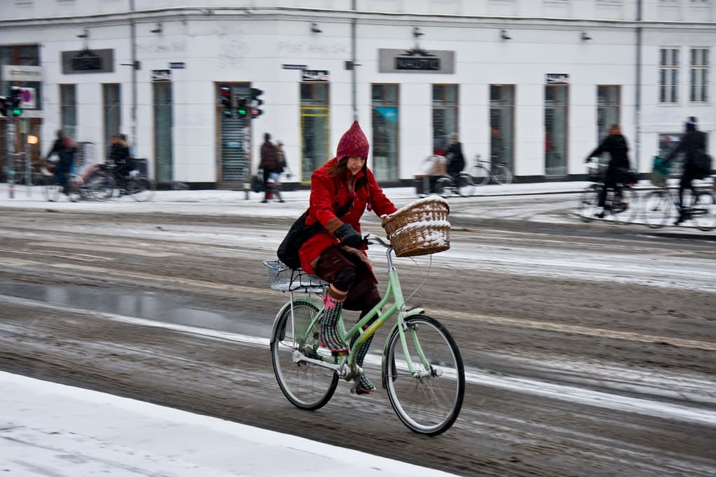 Winter Rainbow - Cycling in Winter in Copenhagen